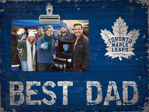 Toronto Maple Leafs 0893-Best Dad Clip Frame