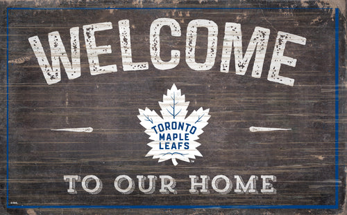 Toronto Maple Leafs 0913-11x19 inch Welcome Sign