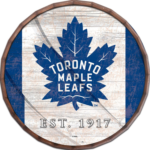 Toronto Maple Leafs 1002-Flag Barrel Top 16"