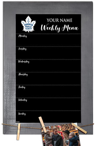 Toronto Maple Leafs 1015-Weekly Chalkboard with frame & clothespins