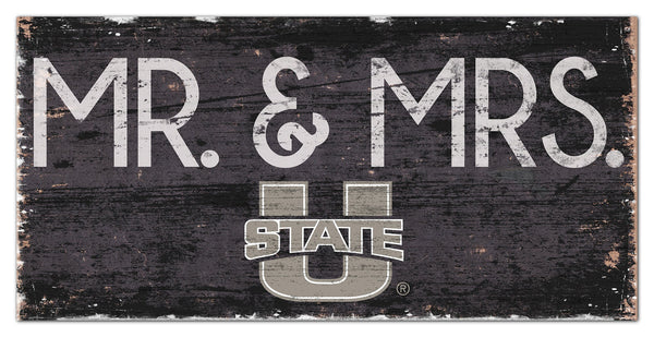 Utah State Aggies 0732-Mr. and Mrs. 6x12
