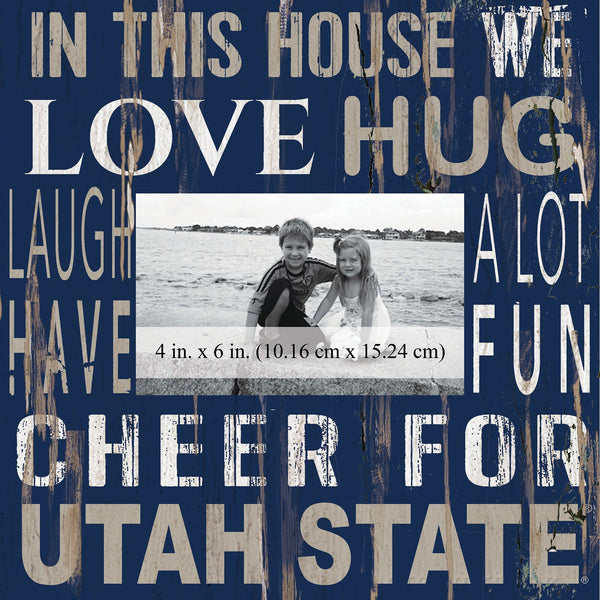 Utah State Aggies 0734-In This House 10x10 Frame