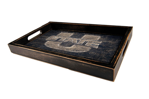 Utah State Aggies 0760-Distressed Tray w/ Team Color
