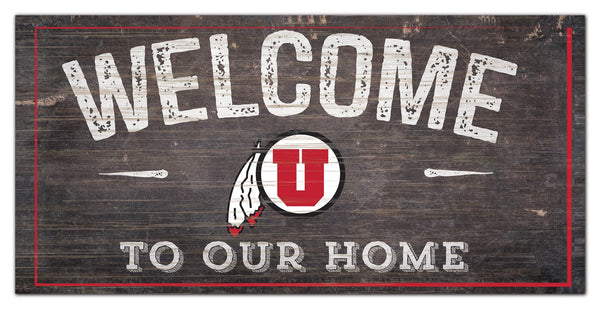 Utah Utes 0654-Welcome 6x12