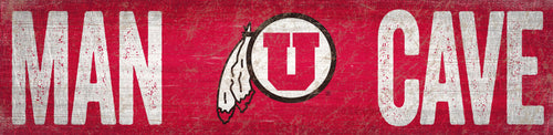 Utah Utes 0845-Man Cave 6x24