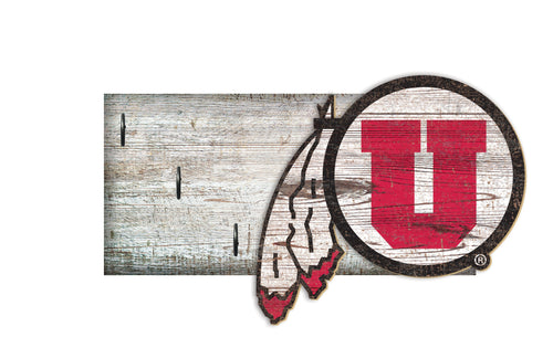 Utah Utes 0878-Key Holder 6x12