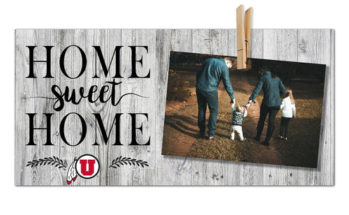 Utah Utes 1030-Home Sweet Home Clothespin Frame 6x12