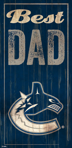 Vancouver Canucks 0632-Best Dad 6x12