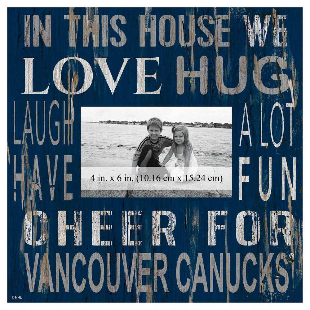 Vancouver Canucks 0734-In This House 10x10 Frame