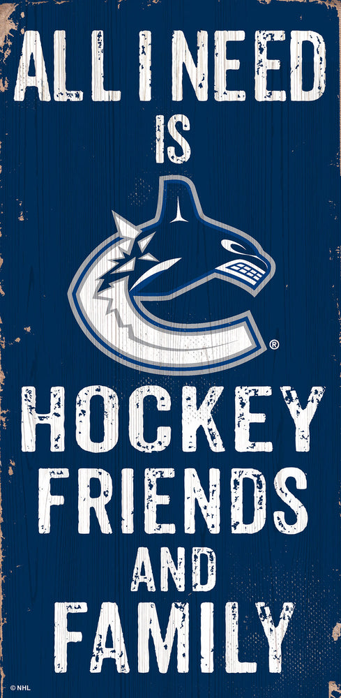 Vancouver Canucks 0738-Friends and Family 6x12