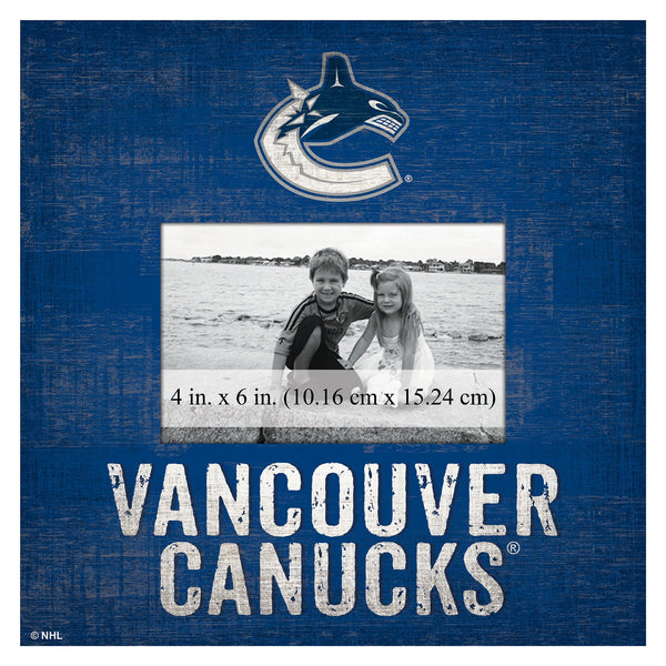 Vancouver Canucks 0739-Team Name 10x10 Frame