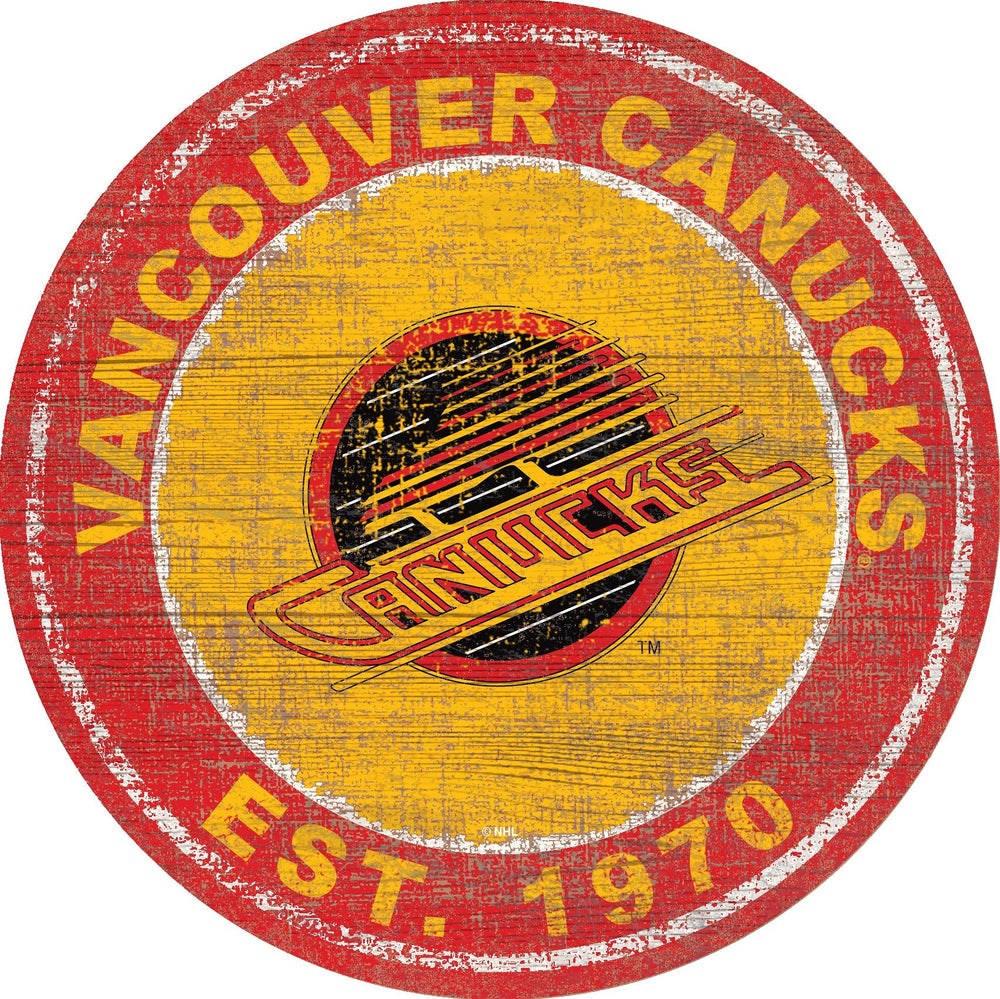 Vancouver Canucks 0744-Heritage Logo Round