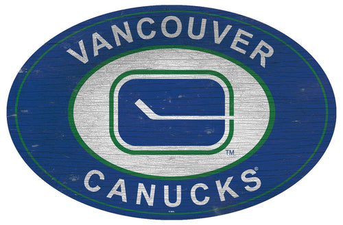 Vancouver Canucks 0801-46in Heritage Logo Oval