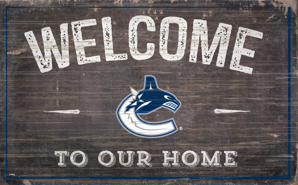 Vancouver Canucks 0913-11x19 inch Welcome Sign