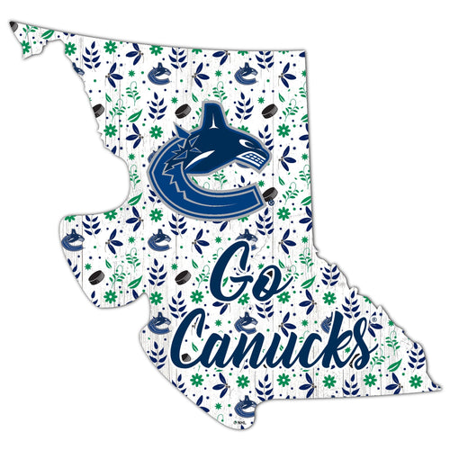 Vancouver Canucks 0974-Floral State - 12"
