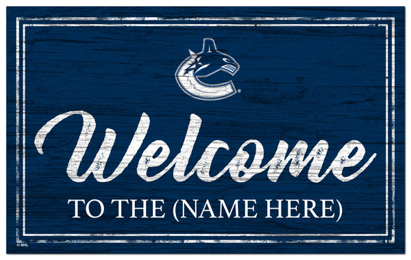 Vancouver Canucks 0977-Welcome Team Color 11x19