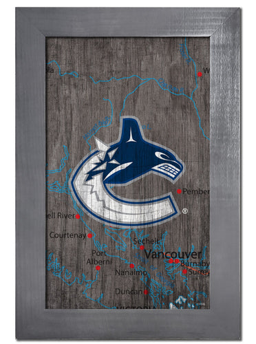 Vancouver Canucks 0985-City Map 11x19