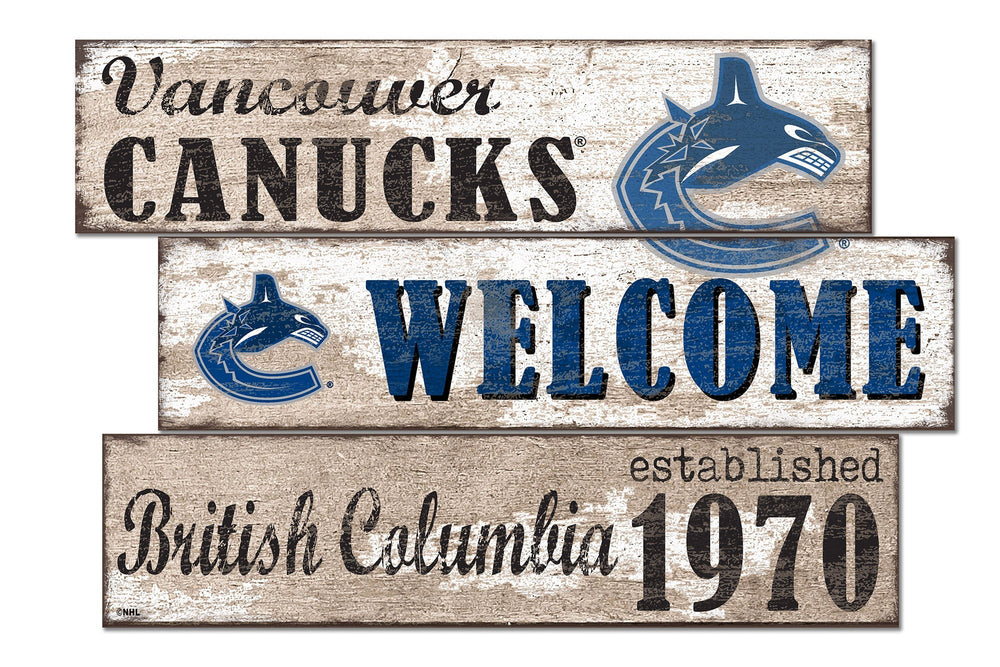 Vancouver Canucks 1027-Welcome 3 Plank