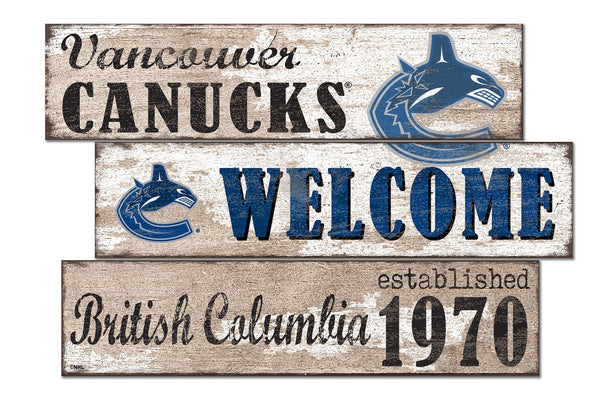 Vancouver Canucks 1027-Welcome 3 Plank
