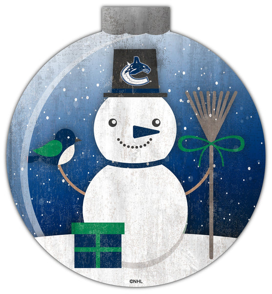 Vancouver Canucks 1031-Snowglobe 12in Wall Art