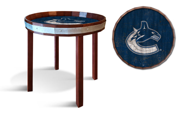 Vancouver Canucks 1092-24" Barrel top end table