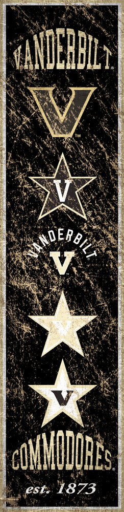 Vanderbilt Commodores 0787-Heritage Banner 6x24