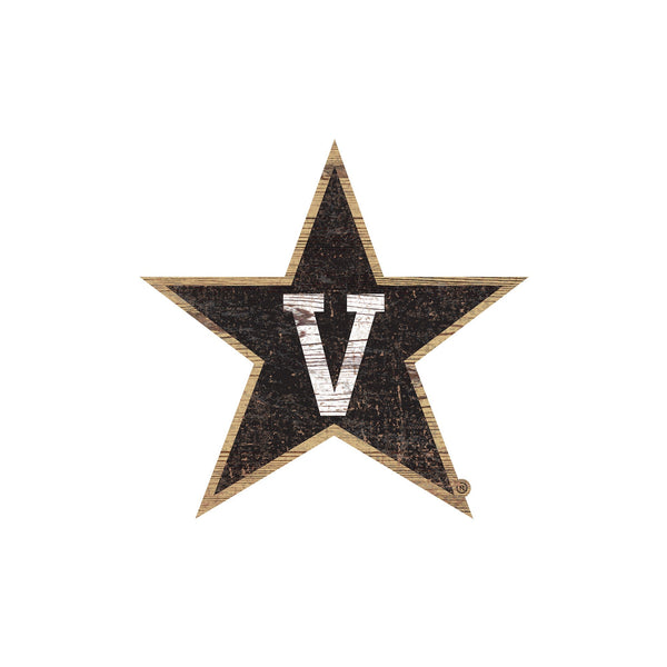 Vanderbilt Commodores 0843-Distressed Logo Cutout 24in
