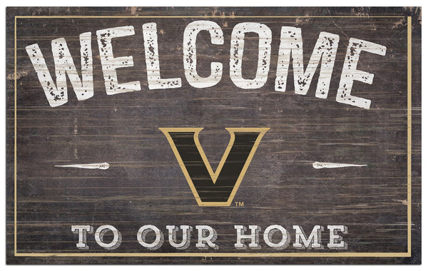 Vanderbilt Commodores 0913-11x19 inch Welcome Sign
