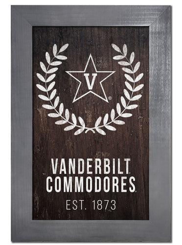 Vanderbilt Commodores 0986-Laurel Wreath 11x19
