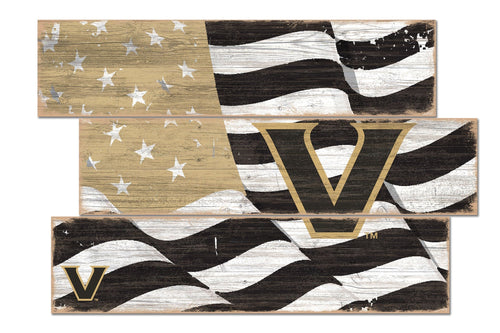 Vanderbilt Commodores 1028-Flag 3 Plank