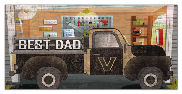 Vanderbilt Commodores 1078-6X12 Best Dad truck sign