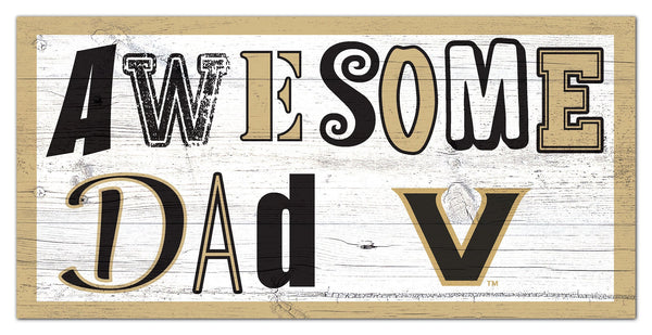 Vanderbilt Commodores 2018-6X12 Awesome Dad sign