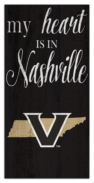 Vanderbilt Commodores 2029-6X12 My heart state sign