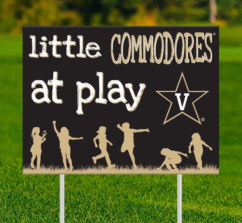 Vanderbilt Commodores 2031-18X24 Little fans at play 2 sided yard sign