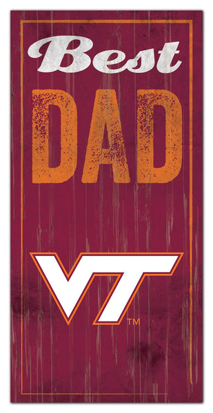 Virginia Tech Hokies 0632-Best Dad 6x12