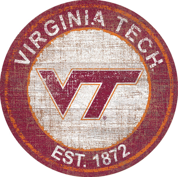 Virginia Tech Hokies 0744-Heritage Logo Round