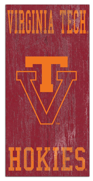 Virginia Tech Hokies 0786-Heritage Logo w/ Team Name 6x12