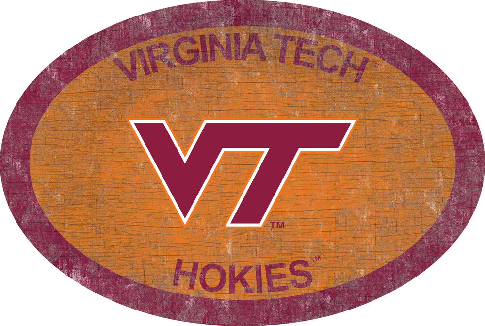 Virginia Tech Hokies 0805-46in Team Color Oval