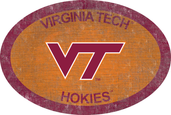 Virginia Tech Hokies 0805-46in Team Color Oval