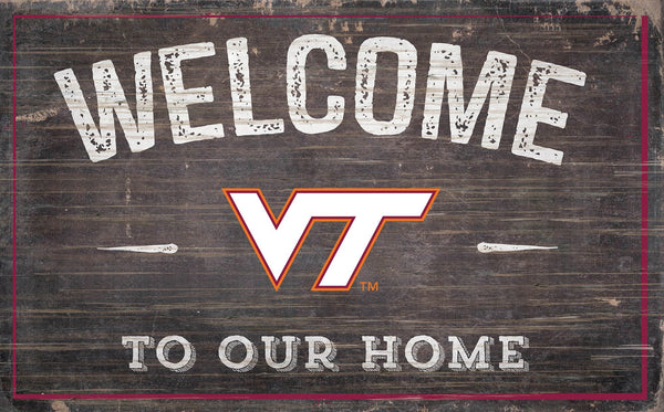 Virginia Tech Hokies 0913-11x19 inch Welcome Sign