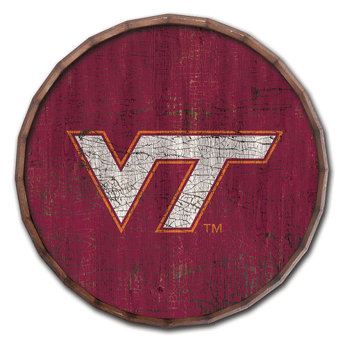 Virginia Tech Hokies 0939-Cracked Color Barrel Top 16"