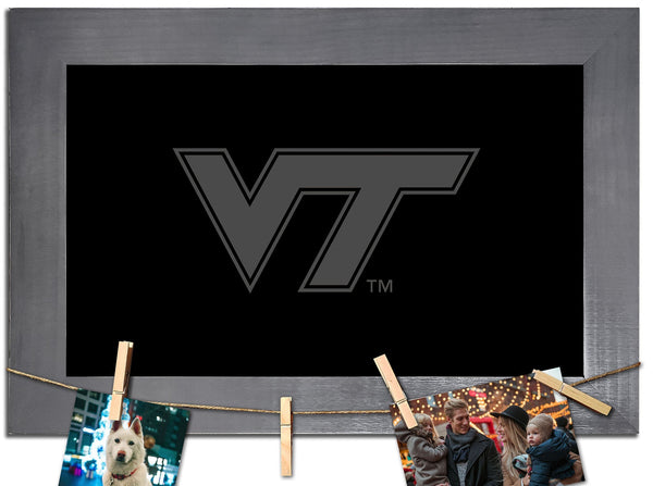 Virginia Tech Hokies 1016-Blank Chalkboard with frame & clothespins