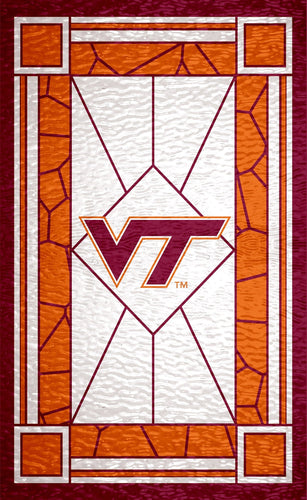 Virginia Tech Hokies 1017-Stained Glass