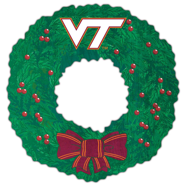 Virginia Tech Hokies 1048-Team Wreath 16in
