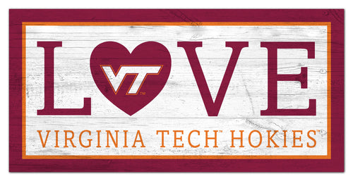 Virginia Tech Hokies 1066-Love 6x12