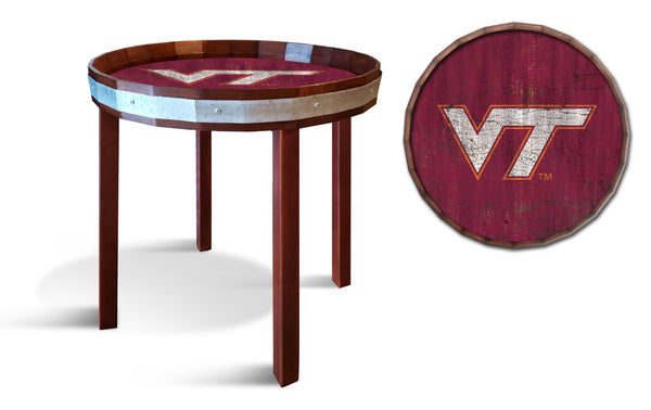 Virginia Tech Hokies 1092-24" Barrel top end table