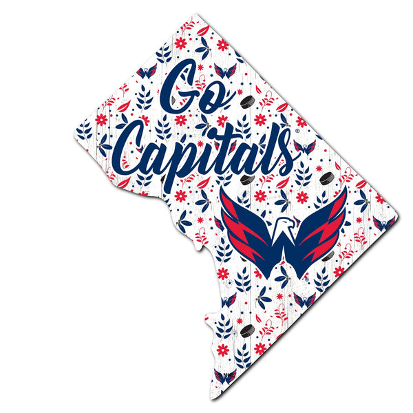 Washington Capitals 0974-Floral State - 12"