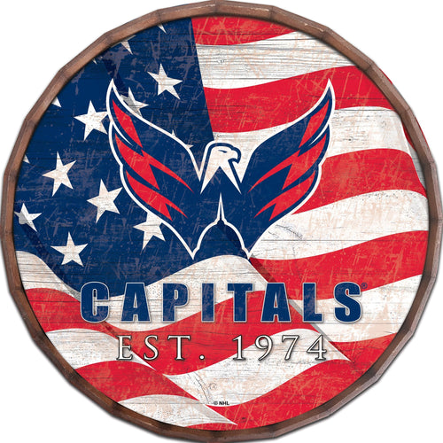 Washington Capitals 1002-Flag Barrel Top 16"