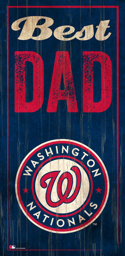 Washington Nationals 0632-Best Dad 6x12