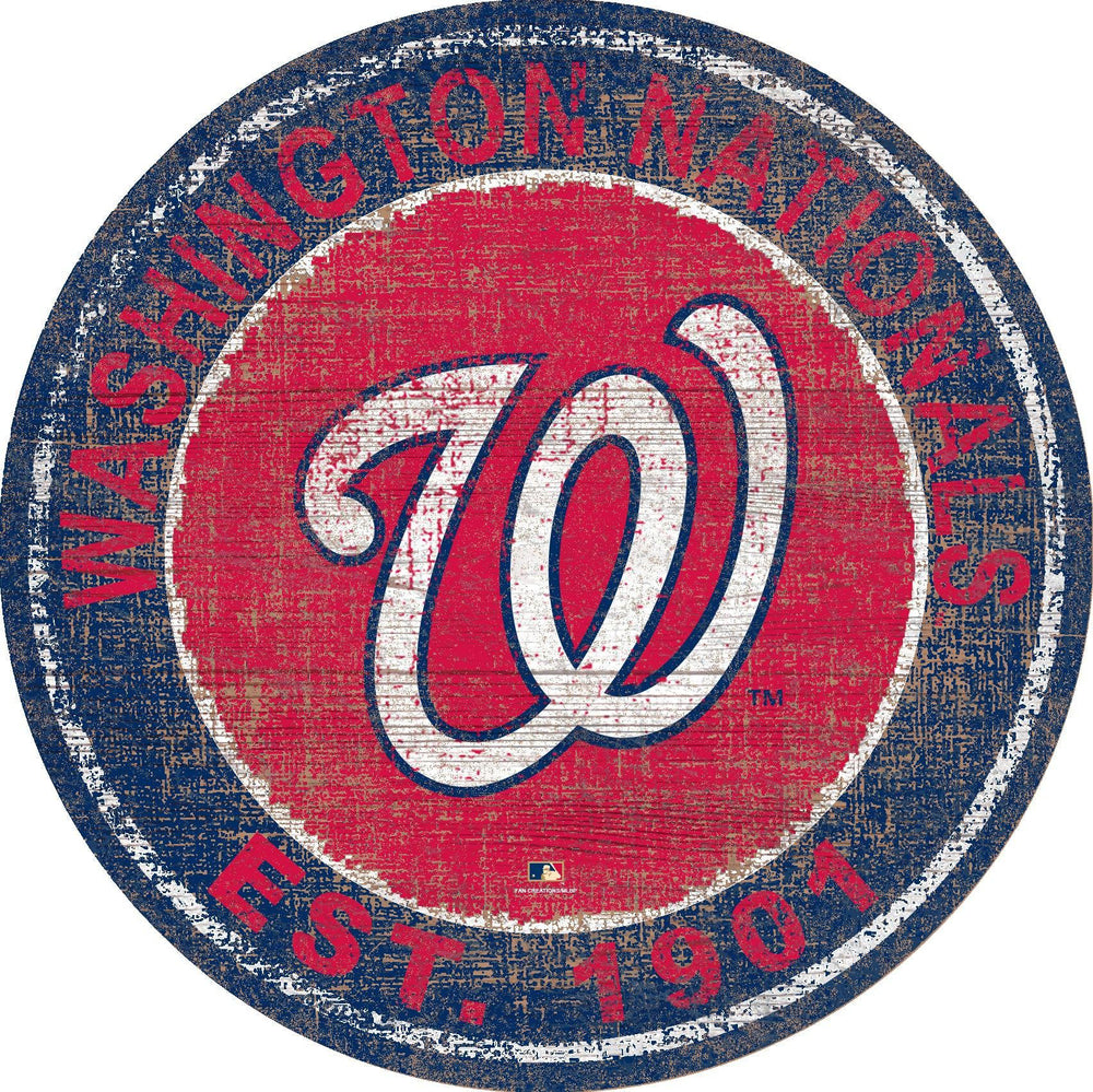 Washington Nationals 0744-Heritage Logo Round